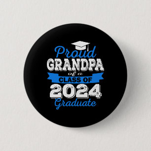 Trotse opa van 2024 Afstuderen Geweldige familie C Ronde Button 5,7 Cm