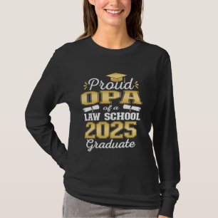 Trotse OPA van 2025 Class Law School Afstuderen Fa T-shirt