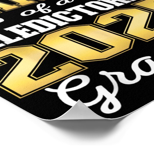 Trotse opa van 2025 Valedictorian Afstuderen 25 Poster (Hoek)