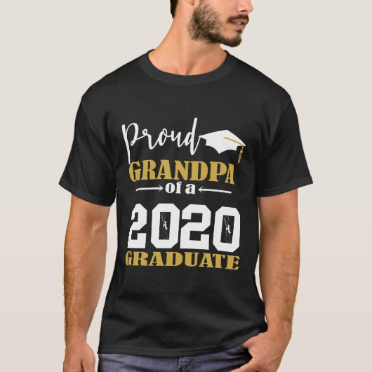 Trotse opa van een Afstuderen wit 2020 T-shirt (Voorkant)