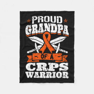 Trotse opa van een CRPS Warrior RSD Awareness RND Fleece Deken