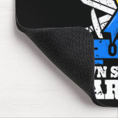 Trotse opa van een Down Syndroom Warrior Down's GR Muismat (Hoek)