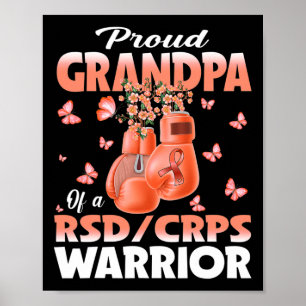 Trotse opa van een RSD CRPS Warrior Awareness Boxi Poster