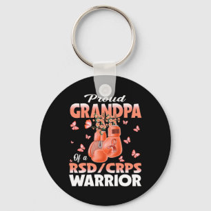 Trotse opa van een RSD CRPS Warrior Awareness Boxi Sleutelhanger