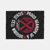 Trotse opa van een sikkelcelstrijder SCD Awarene Fleece Deken (Voorkant (Horizontaal))