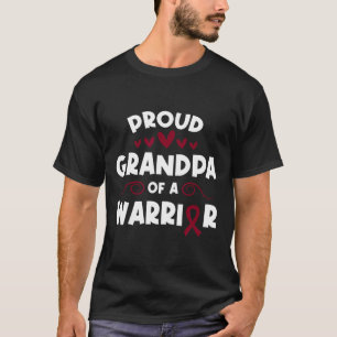 Trotse opa van een sikkelcelstrijder sikkelcel t-shirt