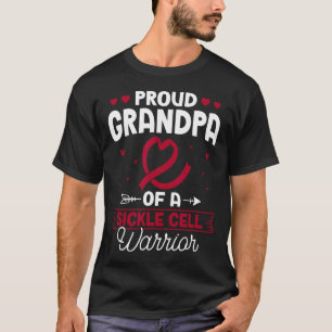 Trotse opa van een sikkelcelstrijder sikkelcel t-shirt