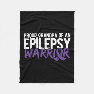 Trotse opa van epilepsie krijger epilepsie fleece deken