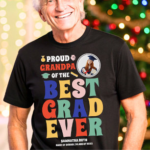 Trotse opa van het beste Afstudeerder ooit foto Tri-Blend Shirt