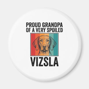 Trotse Opa Vizsla Vintage Hond Liefhebber Design_1 Magneet