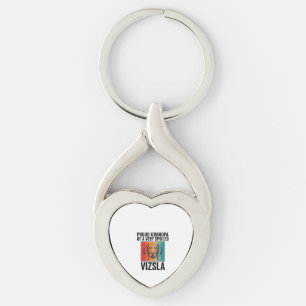 Trotse Opa Vizsla Vintage Hond Liefhebber Design_1 Sleutelhanger