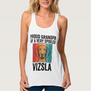 Trotse Opa Vizsla Vintage Hond Liefhebber Design_1 Tanktop