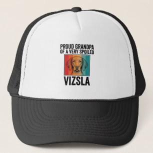 Trotse Opa Vizsla Vintage Hondenliefhebber Design_ Trucker Pet
