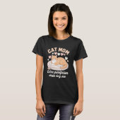 Trotse Oranje Kat Moeder Retro T-shirt (Voorkant volledig)