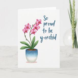 Trotse Orchidee Moederdagkaart Kaart