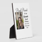 Trotse ouder afstuderen Voeg foto toe Naam Klasse  Fotoplaat (Zijkant)