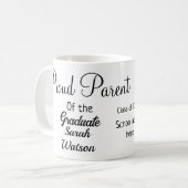 Trotse ouder afstuderen Voeg foto toe Naam Klasse  Koffiemok (Voorkant links)