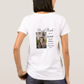 Trotse ouder afstuderen Voeg foto toe Naam Klasse  T-shirt (Achterkant)