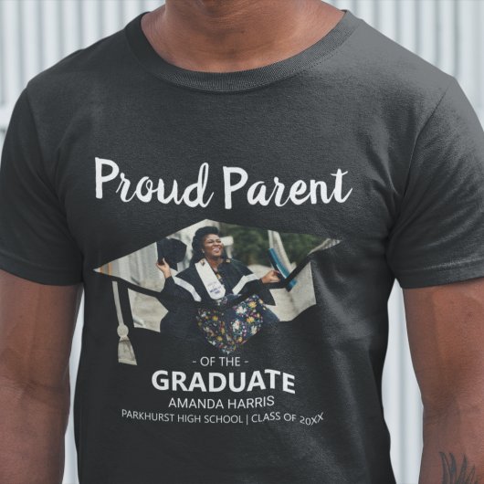 Trotse Ouder Van De Afgestudeerde | Foto T-Shirt