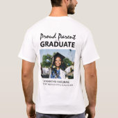 Trotse Ouder Van De Afgestudeerde | Foto T-shirt (Achterkant)