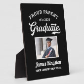 Trotse ouder van een 2025 Afstuderen Black Custom  Fotoplaat (Zijkant)