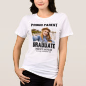 Trotse Ouder Van Een Afgestudeerde Afstuderen Tri-Blend Shirt (Voorkant)