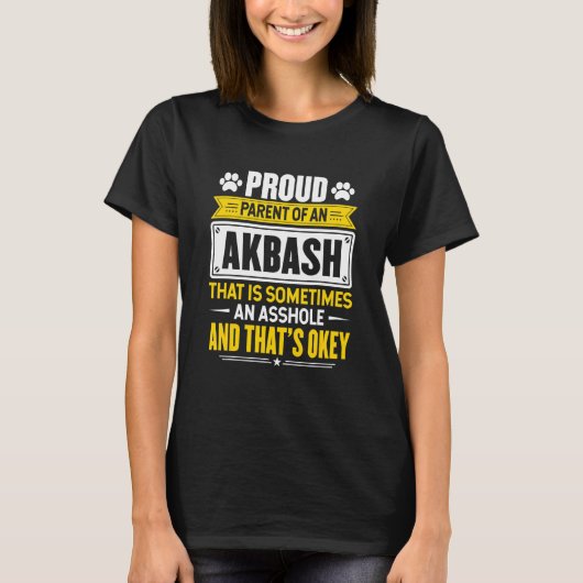 Trotse Ouder Van Een Akbash Hond Eigenaar Moeder V T-shirt (Voorkant)