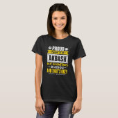 Trotse Ouder Van Een Akbash Hond Eigenaar Moeder V T-shirt (Voorkant volledig)