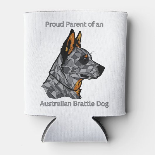Trotse ouder van een Australische Brattle hond Blikjeskoeler (Voorkant)