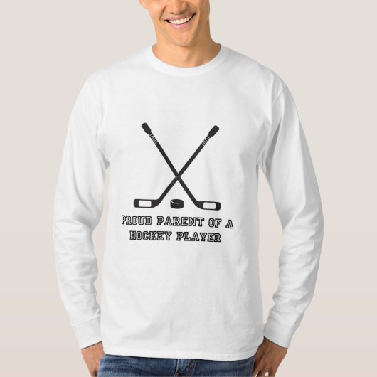 Trotse ouder van een hockeyspeler t-shirt (Voorkant)