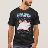 Trotse Ouder Van Een Homo Kat T-shirt (Voorkant)