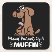 Trotse Ouder van een Muffin Bakken Design Voor Geb Kartonnen Onderzetters (Voorkant)