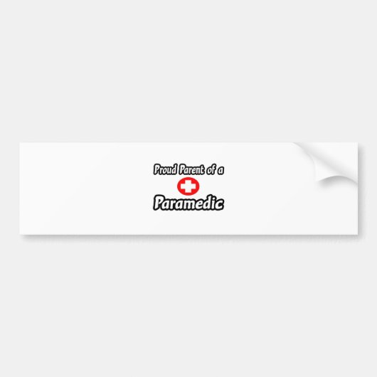 Trotse Ouder van een Paramedicus Bumpersticker (Voorkant)