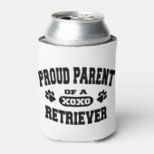 Trotse Ouder van een Retriever Custom Can Holder Blikjeskoeler (Blikje Voorkant)