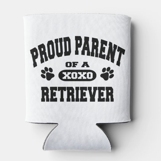 Trotse Ouder van een Retriever Custom Can Holder Blikjeskoeler (Achterkant)