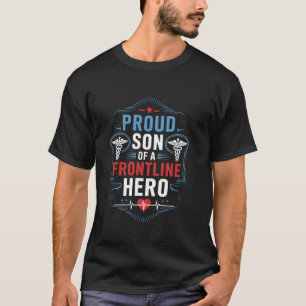 Trotse ouder van een verpleegster die een zoon ver t-shirt