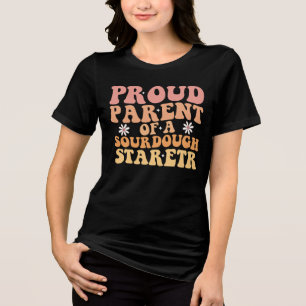 Trotse ouder van een zuurdesemstarter Grappig Tri-Blend Shirt