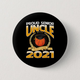 Trotse Oudere Oom 2021 Basketbal Ronde Button 5,7 Cm