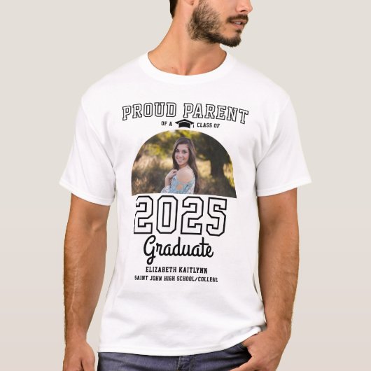 Trotse ouderklas van 2025 Afstuderen Senior T-shirt (Voorkant)