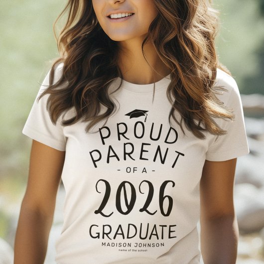 Trotse ouders 2025 Afstuderen T-shirt