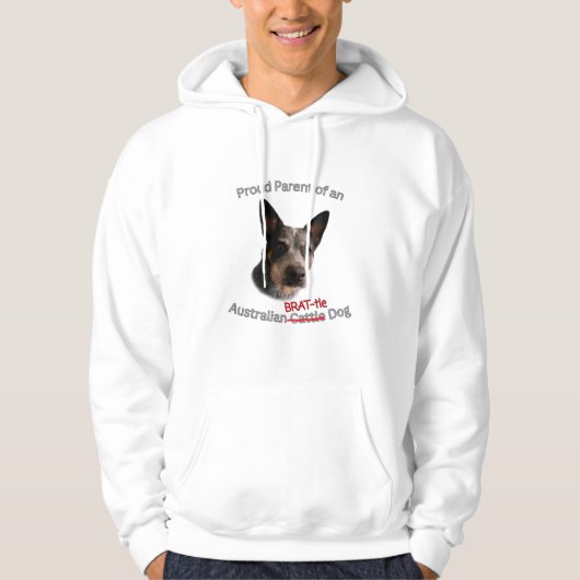 Trotse ouders van Australische Brattle Dog Strike Hoodie (Voorkant)