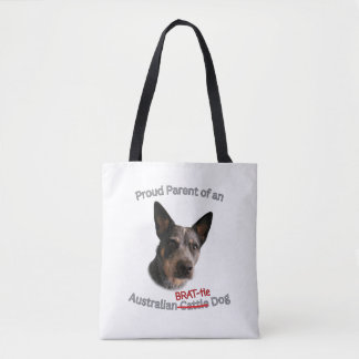 Trotse ouders van Australische Brattle Dog Strike Tote Bag