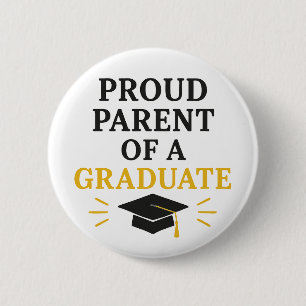 Trotse ouders van een Afstuderen Ronde Button 5,7 Cm