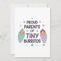 Trotse ouders van kleine burrito's kunst