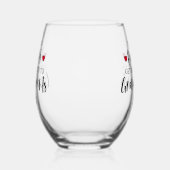 Trotse ouders worden grootouders wijnglas zonder voet (Rechts)