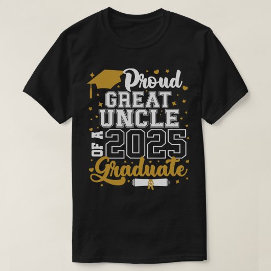 Trotse oudoom van een Afstuderen klasse 2025 2025 T-shirt (Design voorkant)