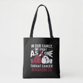 Trotse overlevende van keelkanker Inspirerend Tote Bag (Voorkant)