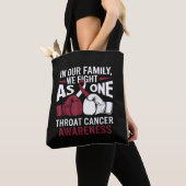 Trotse overlevende van keelkanker Inspirerend Tote Bag (Dichtbij)