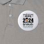 Trotse Pap van een 2024 Afstuderen Ronde Button 5,7 Cm<br><div class="desc">Introductie van onze "Trotse papa van een 2024 Afstuderen" Button: Show je ouderlijke trots met deze herdenkingsknop die de afstuderen van je kind viert. Gemaakt van duurzame materialen en een levendig design, toont deze knop trots je rol als een trotse vader van een 2024 afstuderen. Of u nu afstuderen ceremonies...</div>
