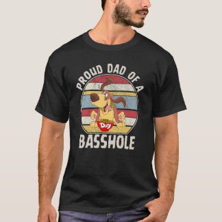 Trotse Pap van een Basshole Basset Hound T-Shirt